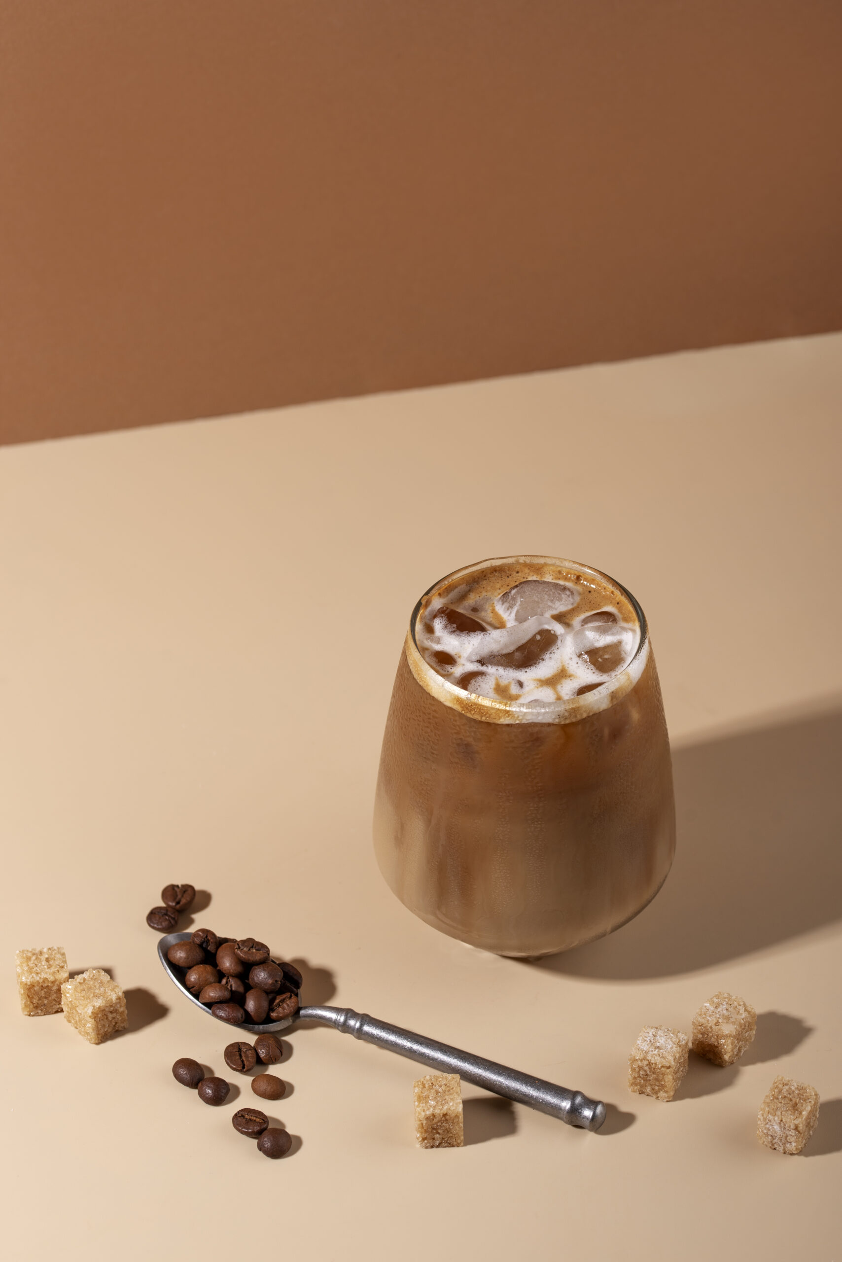 high-angle-iced-coffee-sugar-cubes